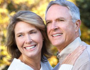 smiling senior couple